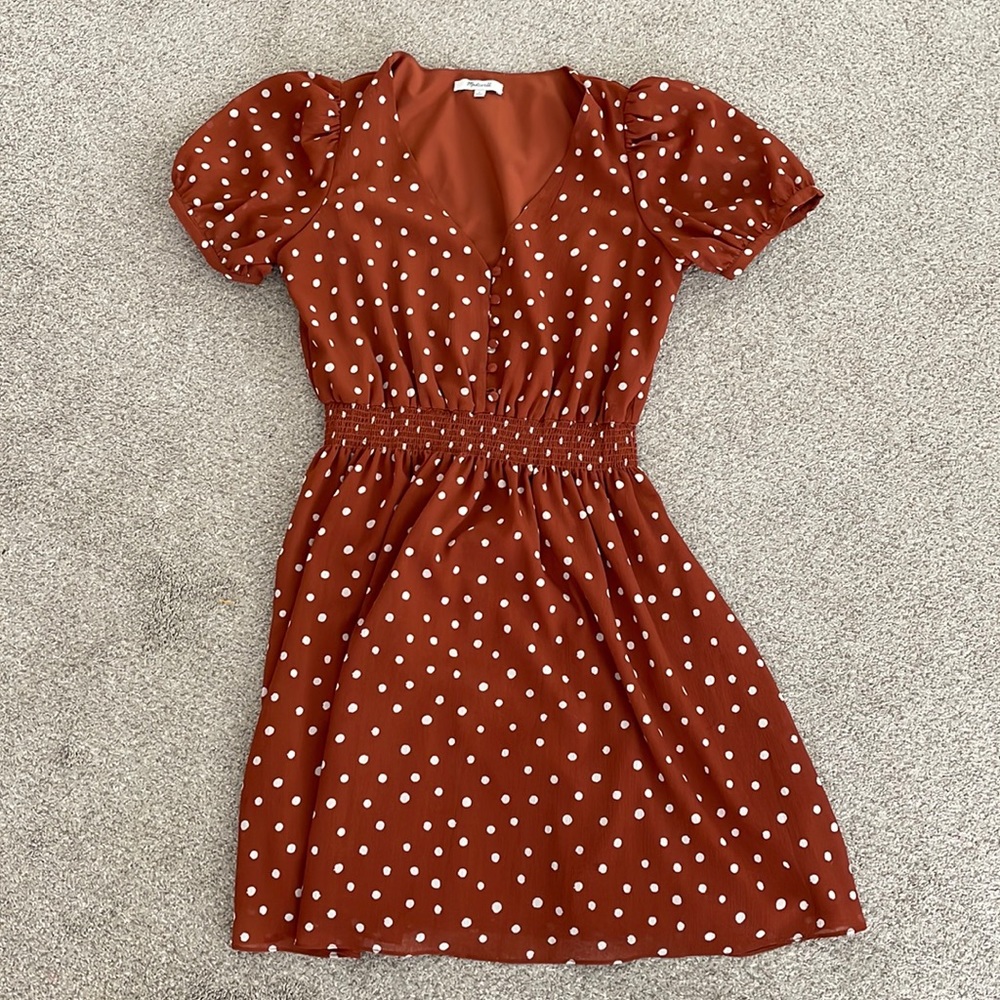 Like new Madewell polka dot dress, Small